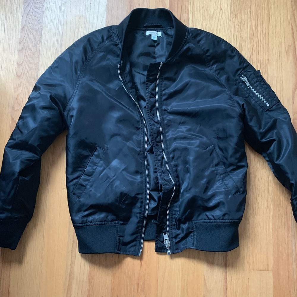 Urban Outfitters Black Bomber Jacket